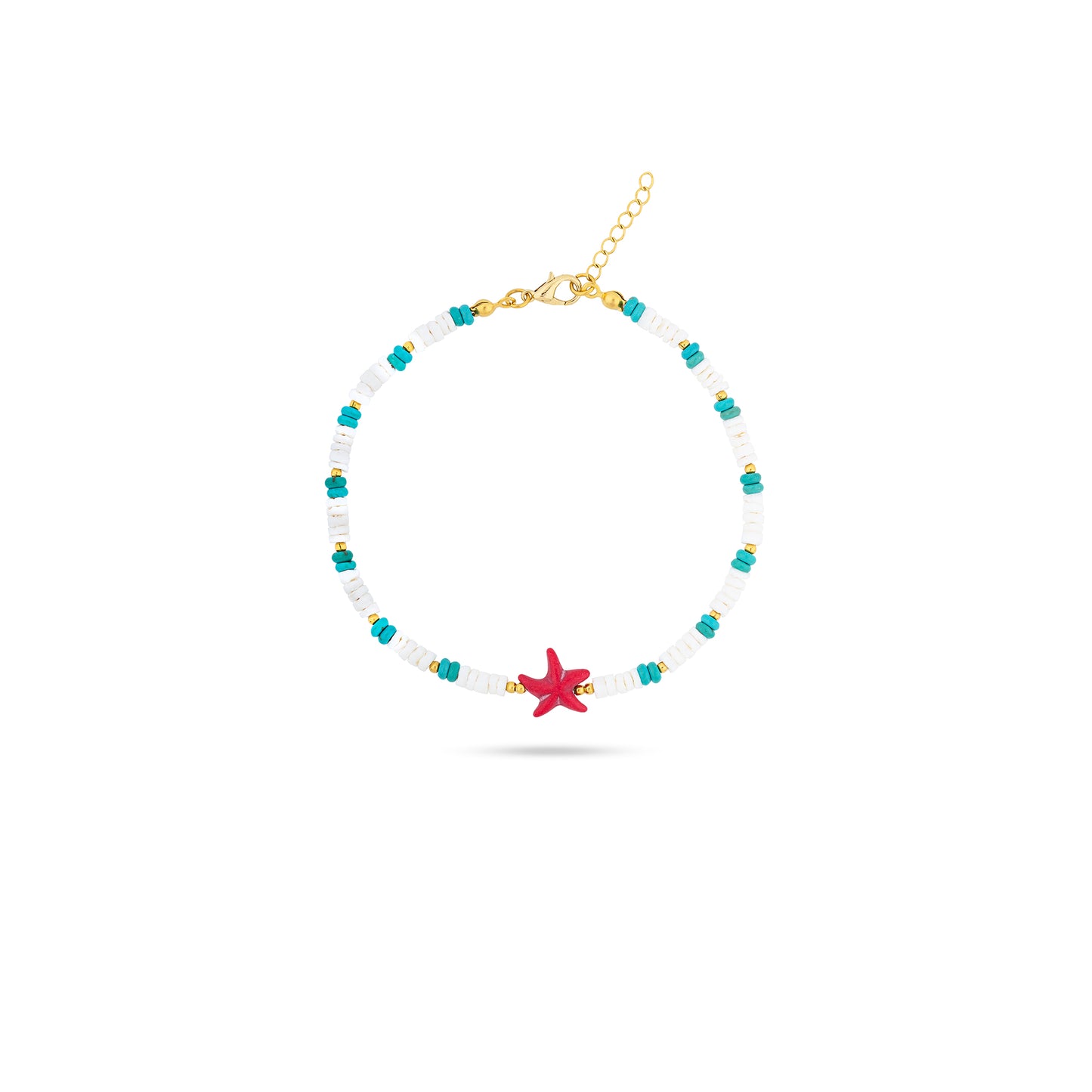 Turkuaz-Sedef Deniz Yıldızı Halhal