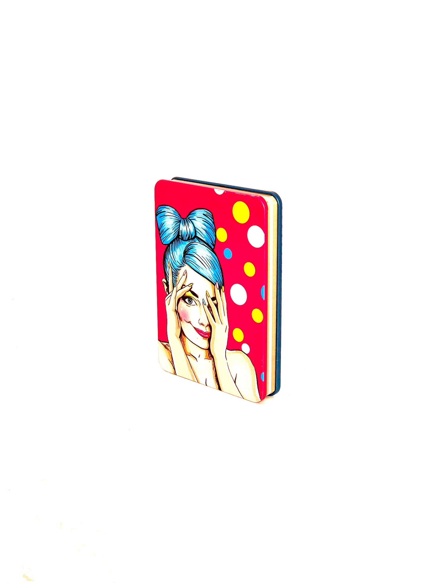 Dijital Baskılı Metal Kapaklı Defter-Retro