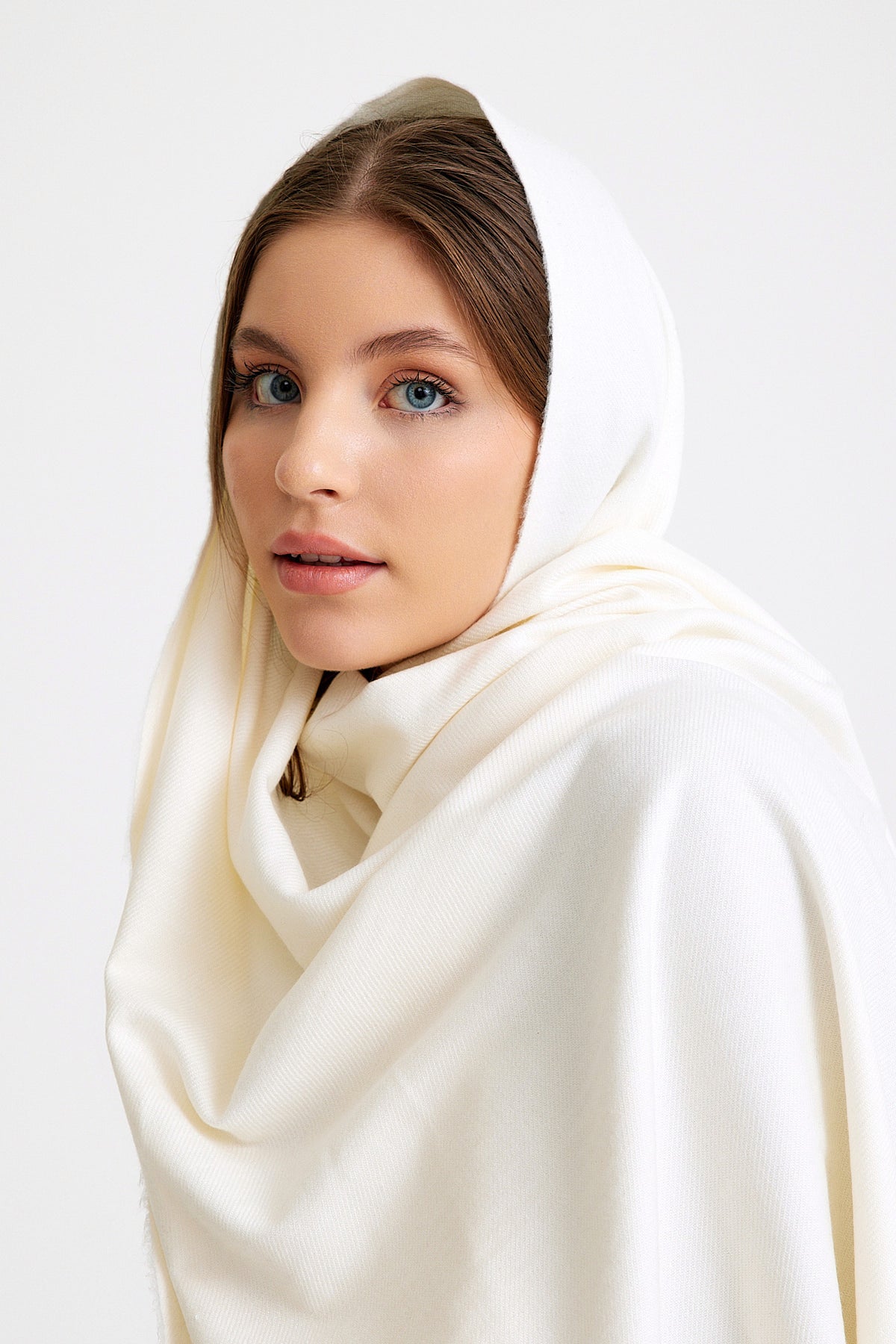 Basic Sky Kaşmir Unisex Şal - Krem