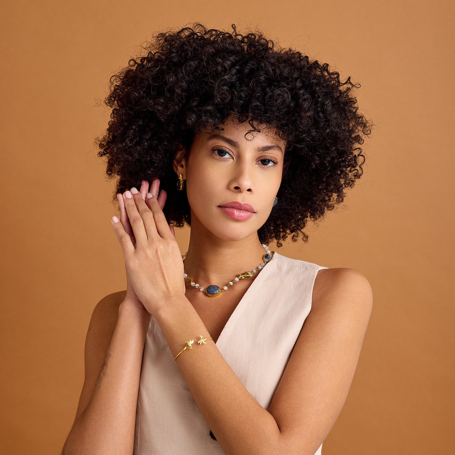 Roman Lapis Lazuli- Ay Taşı Kolye