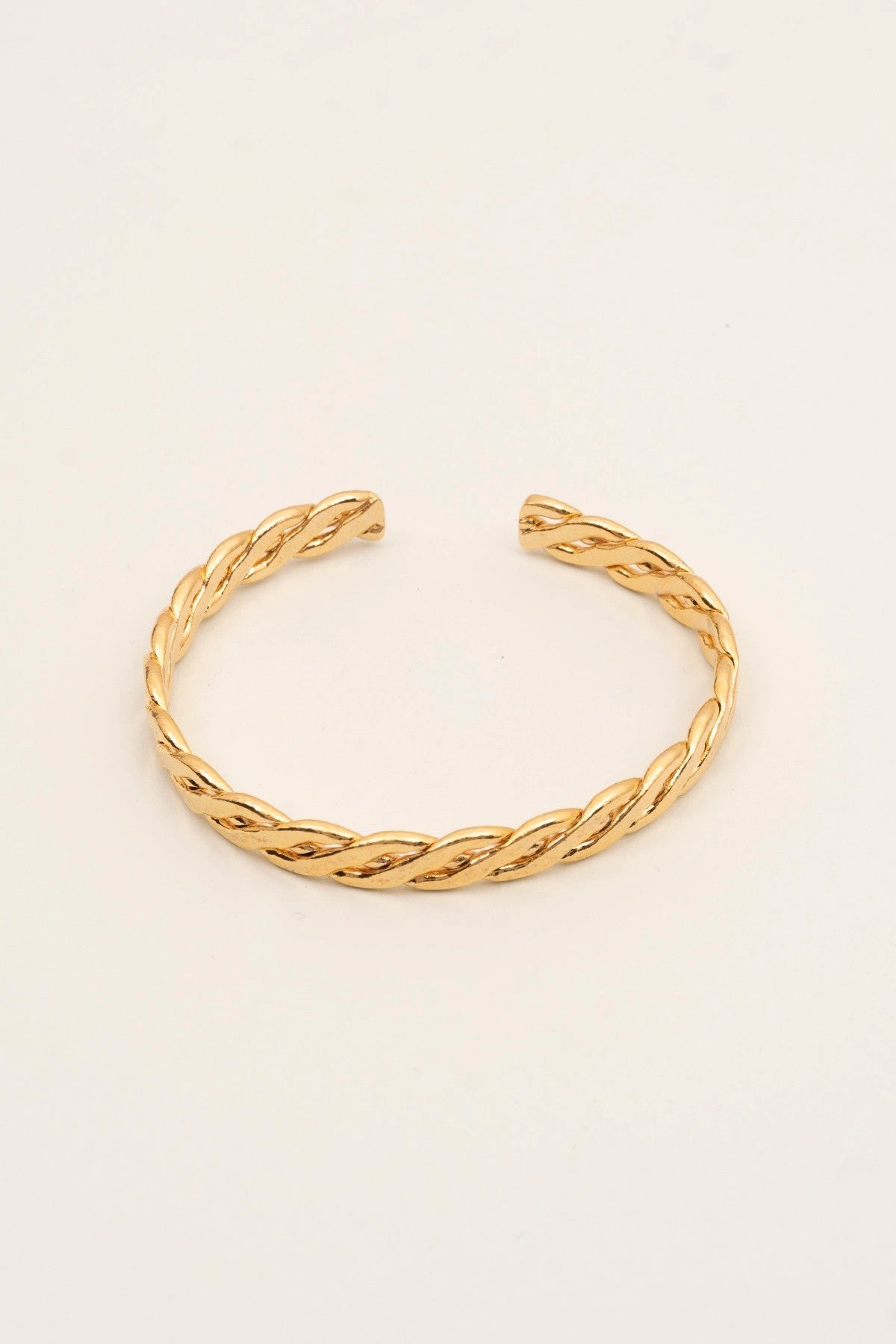 Triple Braid Altın Kaplama Bileklik