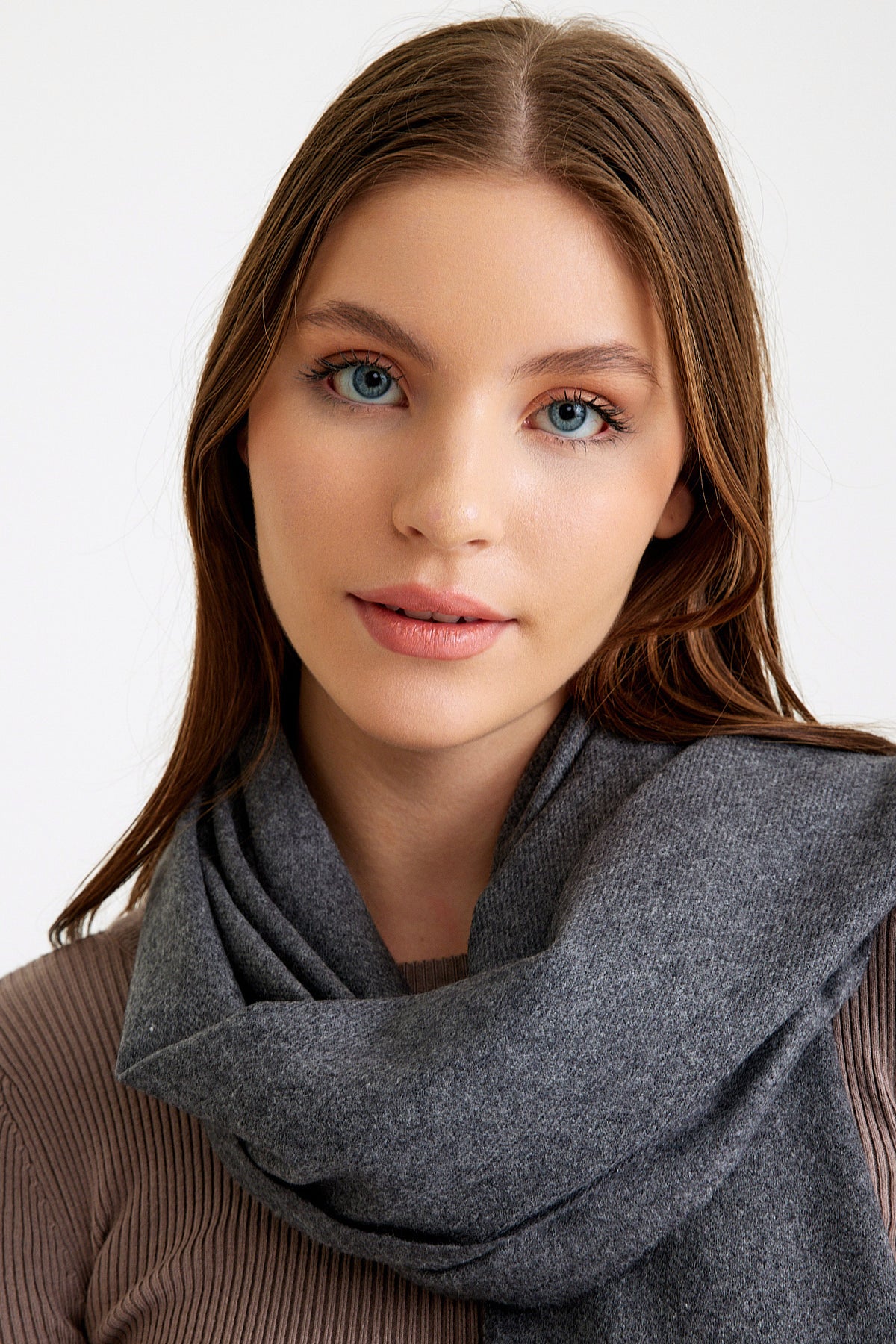 Basic Sky Kaşmir Unisex Şal - Antrasit
