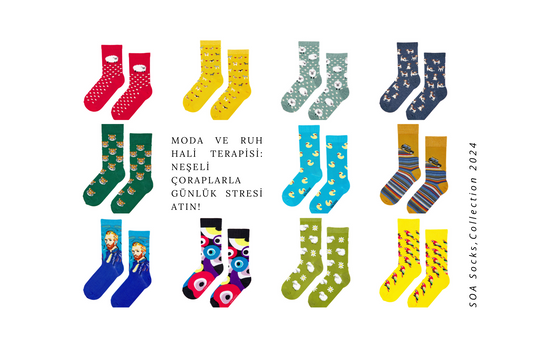 Moda ve Ruh Hali Terapisi: Neşeli Çoraplarla Günlük Stresi Atın!