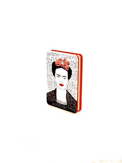 Dijital Baskılı Metal Kapaklı Defter-Frida