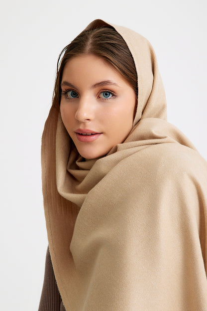 Basic Sky Kaşmir Unisex Şal - Taş Rengi