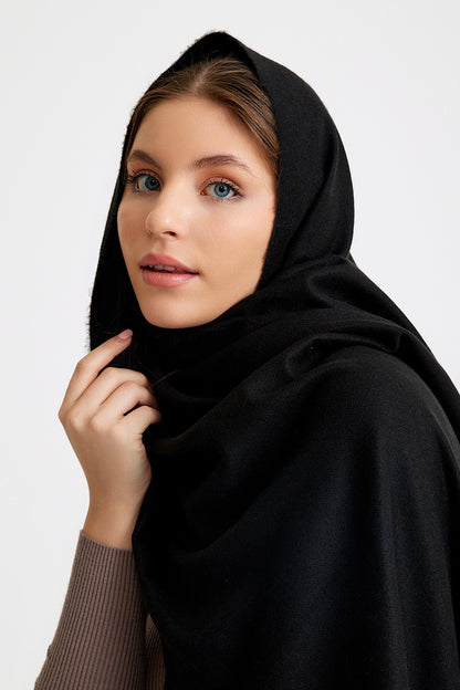 Basic Sky Kaşmir Unisex Şal - Siyah