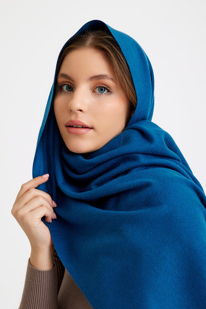 Basic Sky Kaşmir Unisex Şal -  Petrol Mavisi