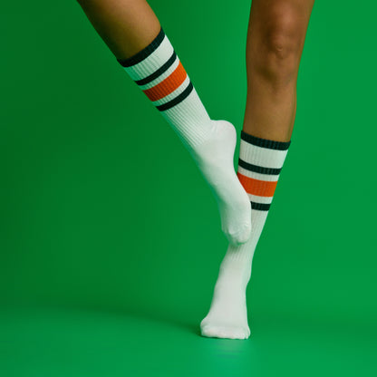 Retro Çizgili Spor Çorap