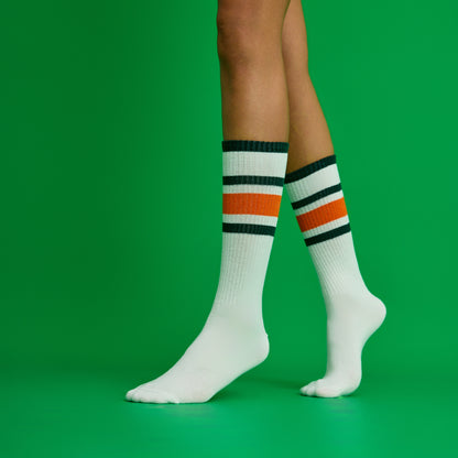 Retro Çizgili Spor Çorap