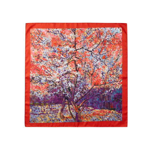 Düş Bahçesi Fular –  Mercan | 55 cm x 55 cm