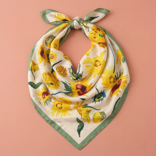 Güneş Bahçesi Fular – Sarı | 68 cm x 68 cm