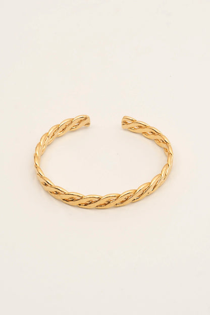 Triple Braid Altın Kaplama Bileklik