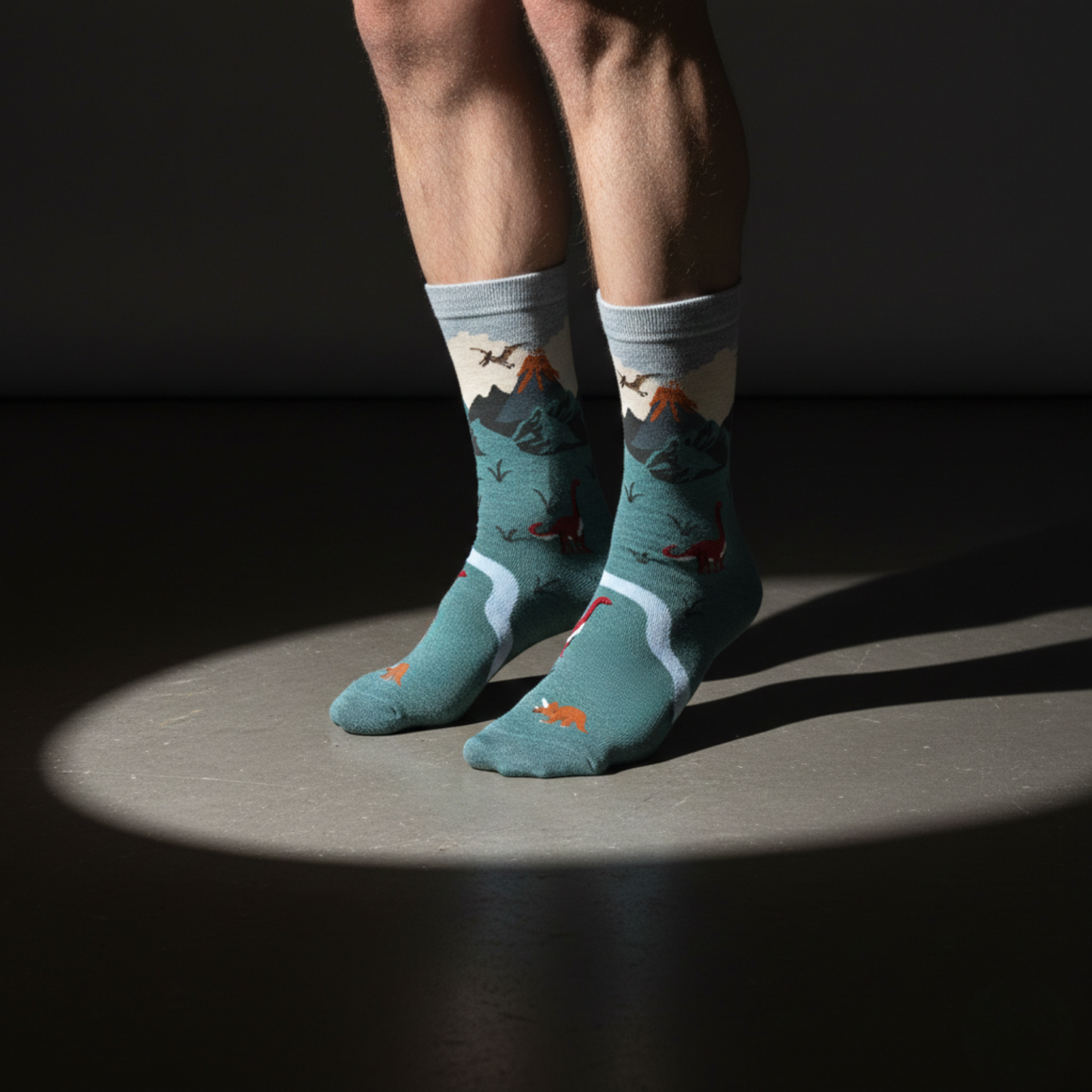 Jurassic Valley Dinozor Desenli Çorap