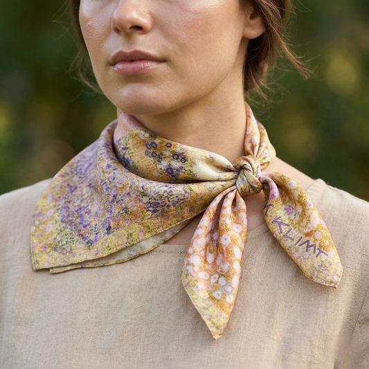 Renk Bahçesi Fular – Altın Sarı | 55 cm x 55 cm