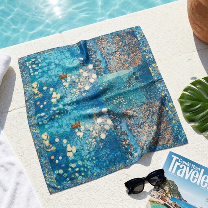 Renk Bahçesi Fular – Safir | 55 cm x 55 cm