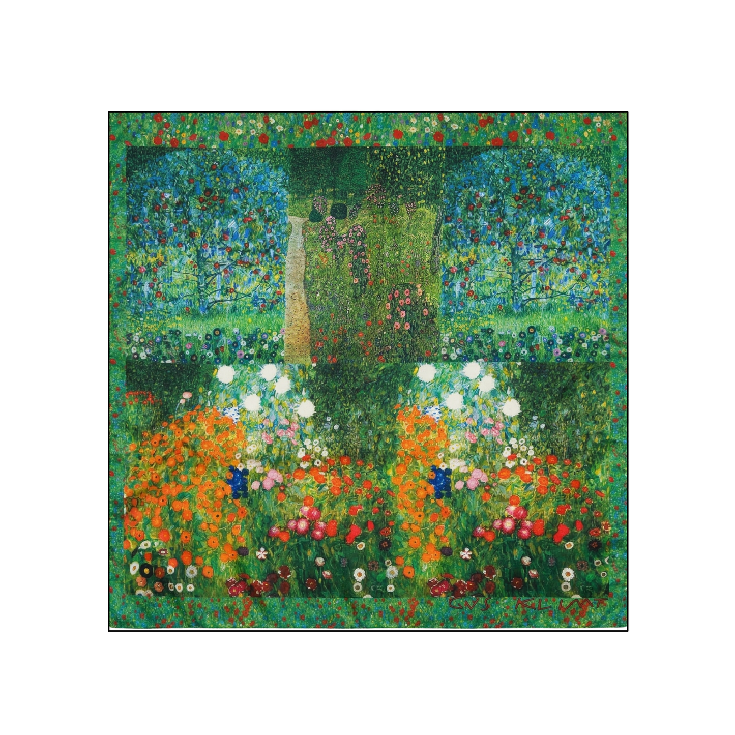 Renk Bahçesi Fular – Zümrüt | 55 cm x 55 cm