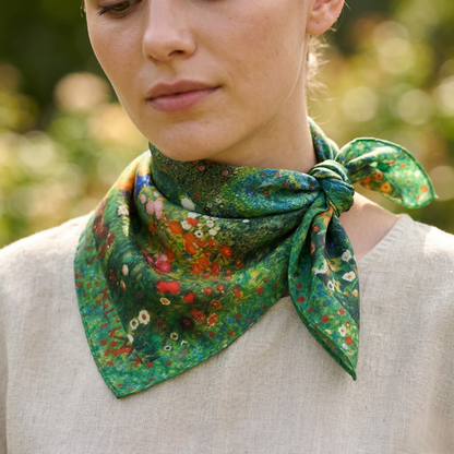 Renk Bahçesi Fular – Zümrüt | 55 cm x 55 cm