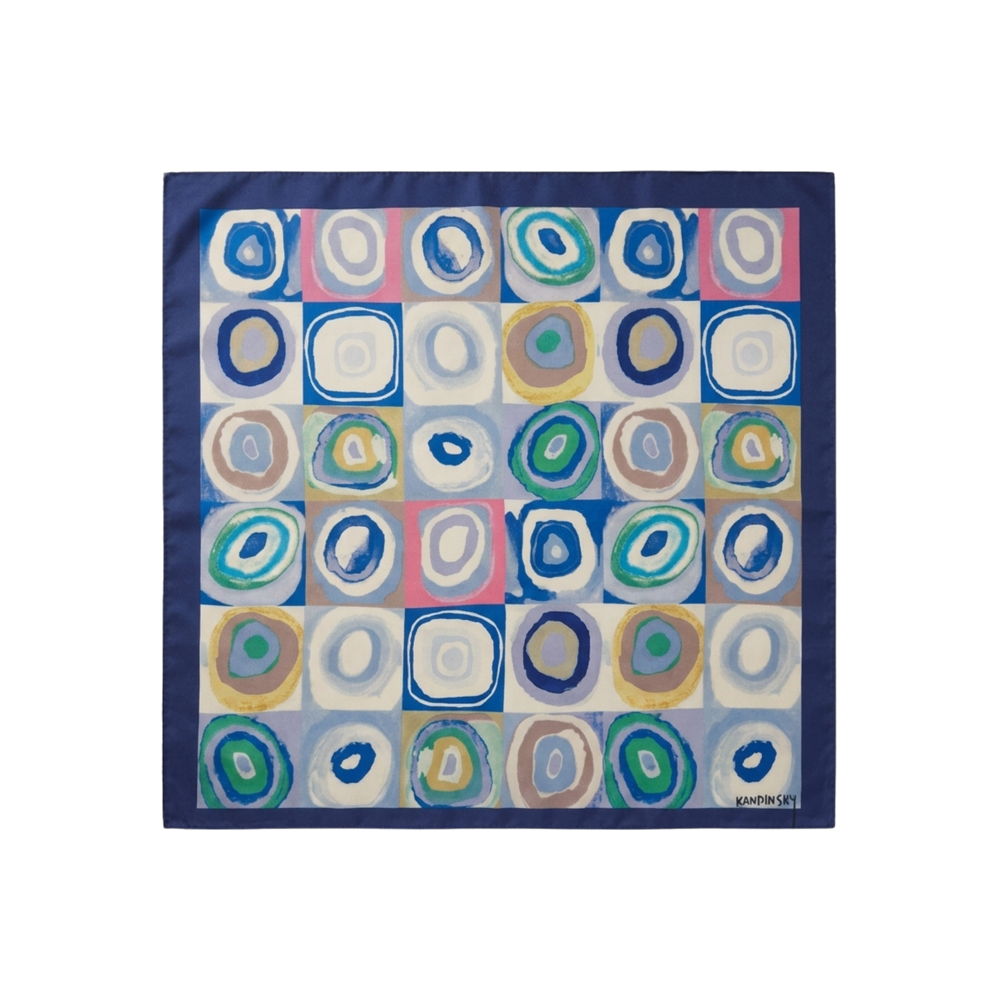 Renklerin Ritmi Fular – Gece Mavisi | 55 cm x 55 cm