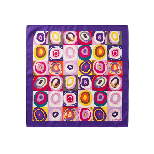 Renklerin Ritmi Fular – Orkide | 55 cm x 55 cm