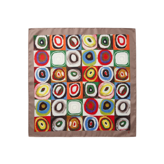 Renklerin Ritmi Fular – Toprak | 55 cm x 55 cm