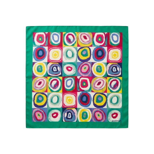 Renklerin Ritmi Fular – Yeşil | 55 cm x 55 cm