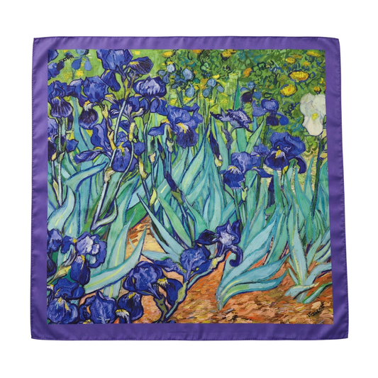 Süsen Bahçesi Fular – Menekşe |  55 cm x 55 cm